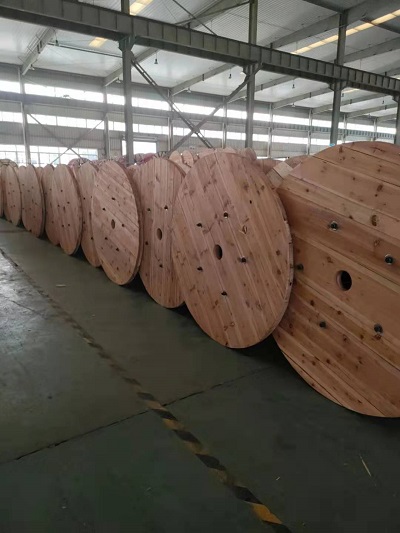 wooden cable reels