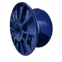 Steel wire rope spool